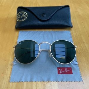 Ray-Ban Round Metal Polarized (Green Classic G-15)